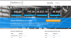 Desktop Screenshot of indicadoresdeldia.cl