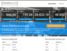 Tablet Screenshot of indicadoresdeldia.cl